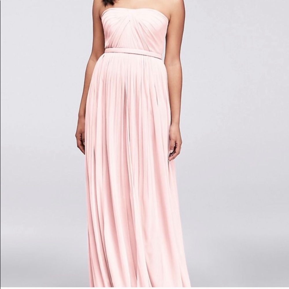 David’s Bridal Blush Convertible Bridesmaid Dress
